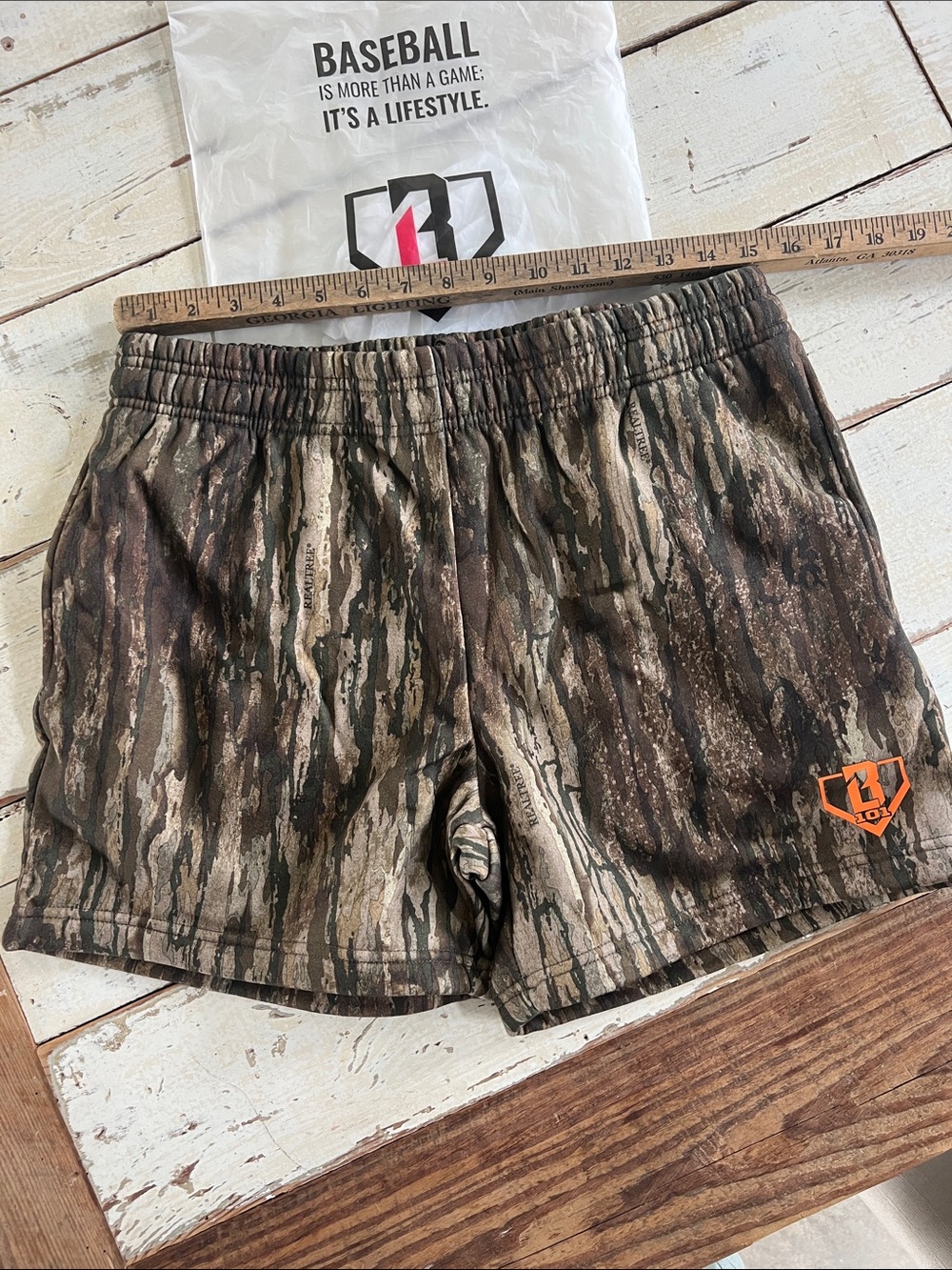 Baseball lifestyle 101 Men's Camo Performance Shorts - Brown/Green